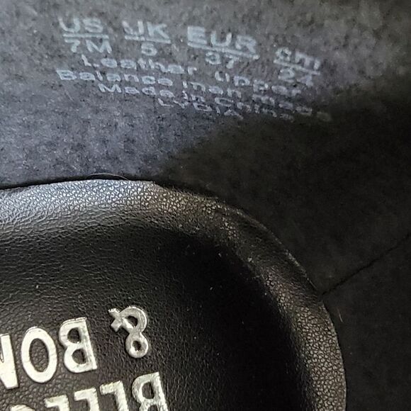 Bleecker & Bond snake print leather stacked heel ankle boot size 7M brown Lydia - Picture 7 of 8